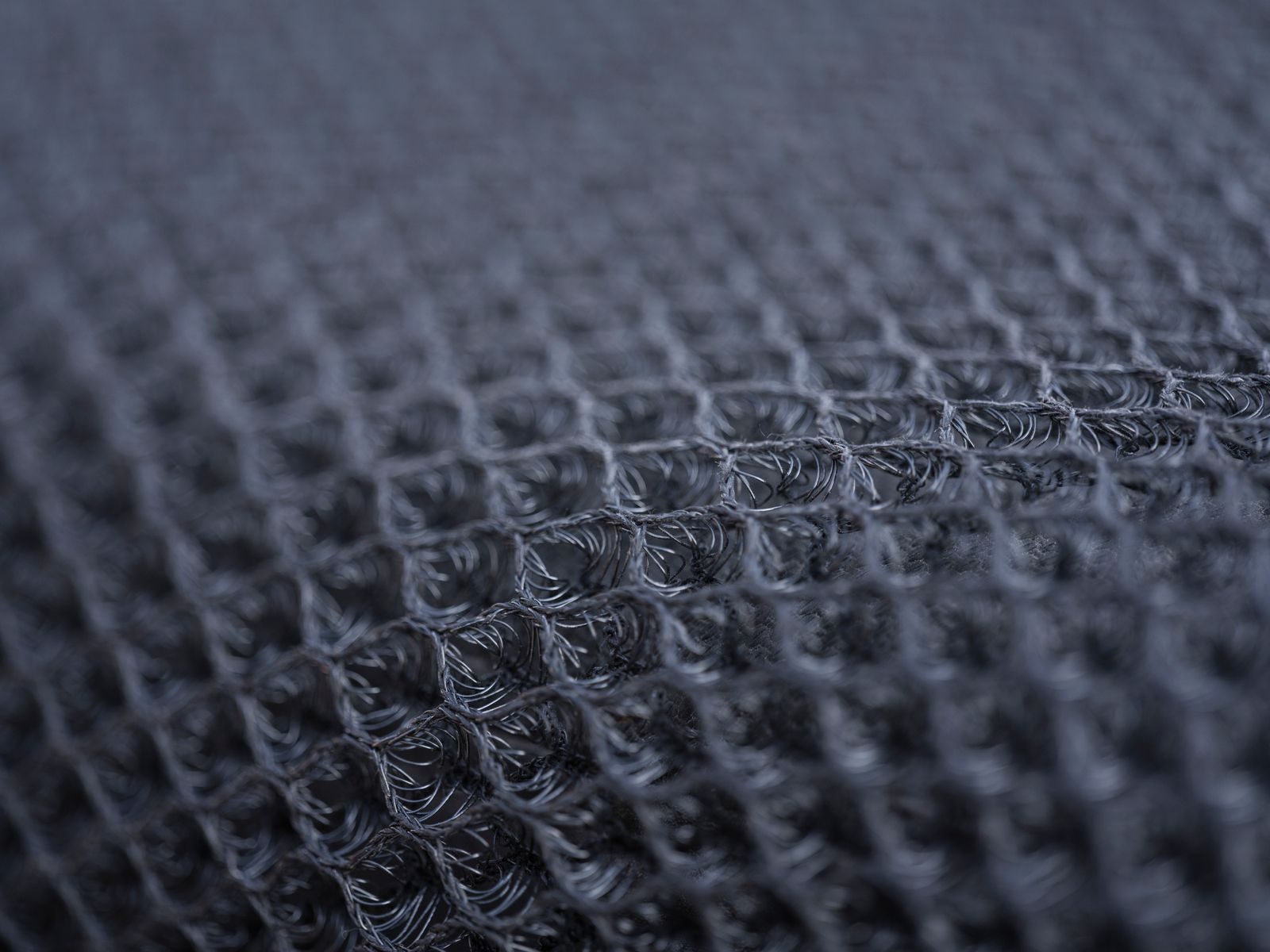 Charcoal performance mesh fabric
